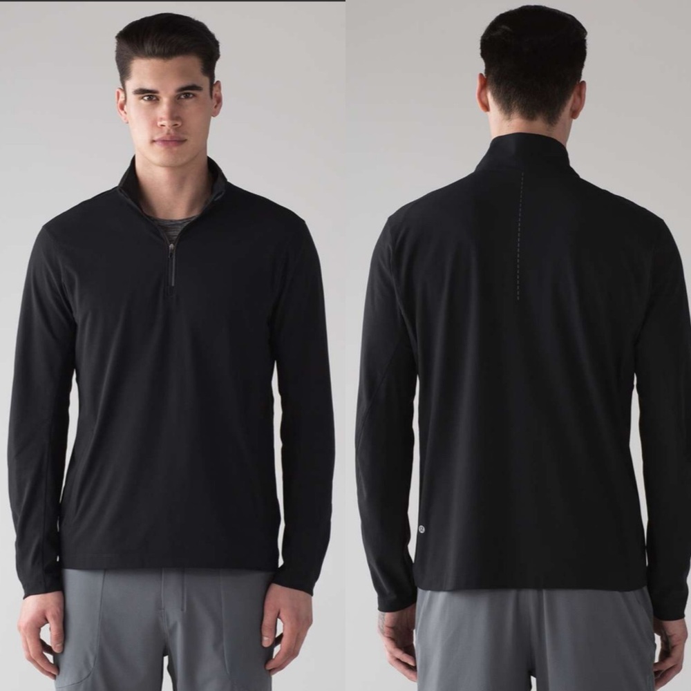 Lululemon Twill Chill 1/2 Zip jacket black size XL